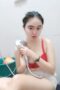 CIci Live mabok di kamar mand Chindo BH Merah Live Mandi