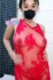 Ulya_Lingerie_merah Ulya Cewek Tobrut Lingerie Transparan
